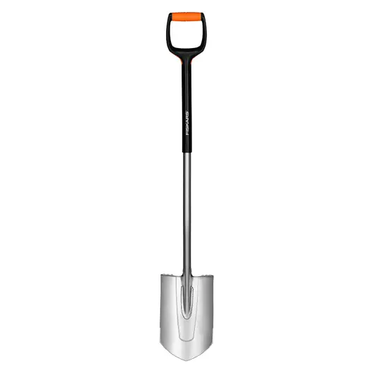 Земеделска лопата Fiskars с дръжка  заострена, 1200 мм, Xact