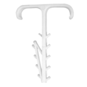 Скоба за монтаж на кабели Elektro-Plast и тръби двойна  3х2.5 мм2, бял, 100 бр./опак., USMP-3 Bis - product - 103 LGR 181