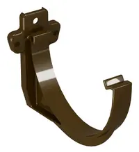 Скоба за монтаж Devorex на улуци PVC  120 мм, кафява, Classic 120