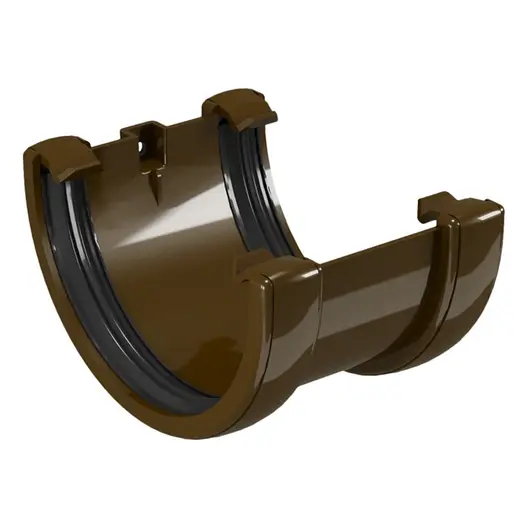 Съединител Devorex на улуци PVC  120 мм, кафяв, Classic 120