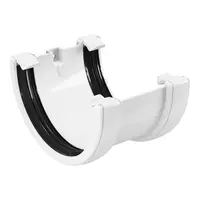 Съединител Devorex на улуци PVC  120 мм, бял, Classic 120