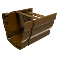 Съединител Devorex на улуци PVC  140 мм, кафяв, Elegance 140