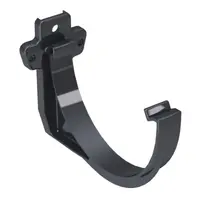 Скоба за монтаж Devorex на улуци PVC  120 мм, графит, Classic 120
