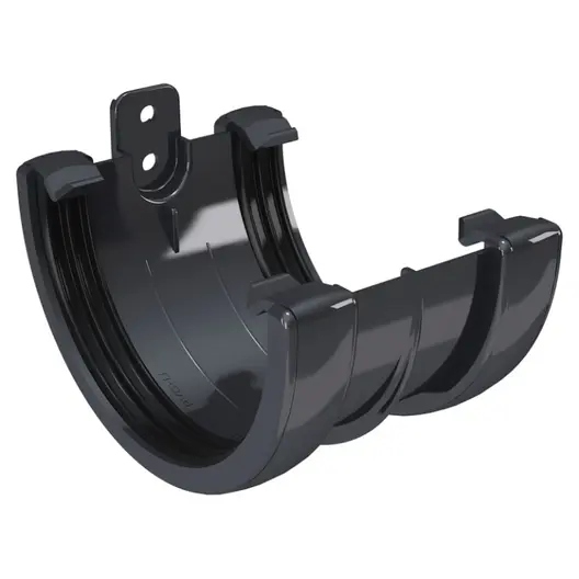 Съединител Devorex на улуци PVC  120 мм, графит, Classic 120
