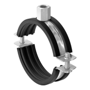 Скоба за монтаж на тръби Fischer с гумено уплътнение и комбинирана гайка  38-43 мм, 1 1/4 , М8/М10, FRSR - product - 104 FSR 103