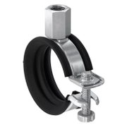 Скоба за монтаж на тръби Fischer с гумено уплътнение и комбинирана гайка  ф 60-66 мм, 2 , M8/M10, FGRS Universal - product - 104 FSR 216