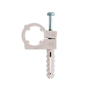 Скоба за монтаж на тръби Friulsider едностранна с винт и дюбел  ф 18 мм, CTN - product - 104 ISO 127