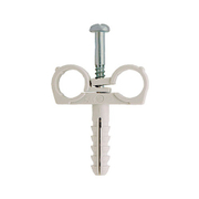 Скоба за монтаж на тръби Friulsider двустранна с винт и дюбел  ф 20 мм, CTND - product - 104 ISO 138