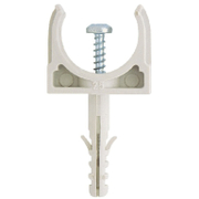 Скоба за монтаж на тръби Friulsider едностранна с винт и дюбел  ф 20 мм, CTC - product - 104 ISO 172