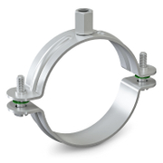 Скоба за монтаж на тръби Niczuk с двустранно захващане с гайка  ф 158-167 мм, M8/M10, UPZD-160 BK - product - 104 THA 240