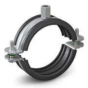 Скоба за монтаж на тръби Niczuk с гумено уплътнение и комбинирана гайка  47-52 мм, 1 1/2 , M8/M10, UPGD11/2BK - product - 104 THA 267