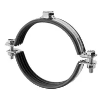 Скоба за монтаж на тръби Ugurfix с гумено уплътнение и комбинирана гайка  ф 85-92 мм, 3 ", М8/М10, DIN 4109