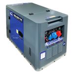 Генератор за ток REM Power дизелов трифазен с електростартер   7500 W, 15 к.с., 30.43/10.87 A, 230/400 V GSEm 8500 TDE