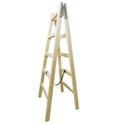 Стълба дървена двураменна  2x12 бр., 3.7 м, 150 кг - product - 108 BAK 084