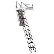 Стълба таванска JAP сгъваема с люк топлоизолирана 1х10 бр., 2.2-3.2 м, 150 кг, 900х700 мм, Lusso ZP - product - 108 JAP 271