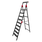 Стълба метална Eurostep едностранна домакинска  1x9 бр., 200 кг, 2.64 м, Mensa Plus - product - 108 KRZ 112