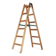 Стълба дървена двураменна  2x7 бр., 150 кг, 2.15 м - product - 108 MIP 032