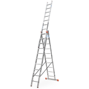 Стълба алуминиева Krause трираменна професионална  3x10 бр., 150 кг, 6.9 м, Tribilo+ - product - 108 MIP 096