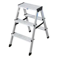 Стълба алуминиева Krause двустранна домакинска  2x3 бр., 150 кг, 2.20 м, Dopplo