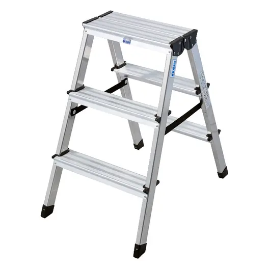 Стълба алуминиева Krause двустранна домакинска  2x3 бр., 150 кг, 2.20 м, Dopplo