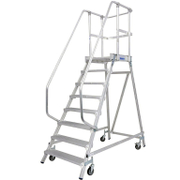 Стълба алуминиева Krause мобилна с платформа  1x8 бр., 150 кг, Stabilo Professional - product - 108 MIP 133