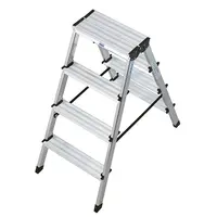 Стълба алуминиева Krause двустранна домакинска  2x4 бр., 150 кг, 2.40 м, Dopplo