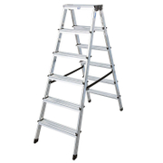 Стълба алуминиева Krause двустранна домакинска  2x6 бр., 150 кг, 1.4 м, Dopplo - product - 108 MIP 158