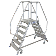 Стълба алуминиева Krause мобилна с платформа  2x6 бр., 150 кг, Stabilo Professional - product - 108 MIP 151