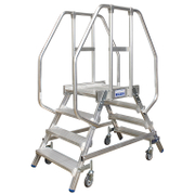 Стълба алуминиева Krause мобилна с платформа  2x4 бр., 150 кг, Stabilo Professional - product - 108 MIP 152