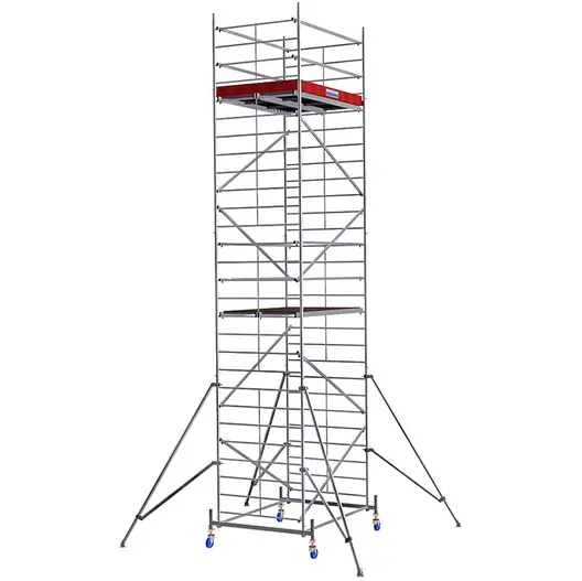 Скеле алуминиево Krause подвижно с колела  6.3 м, 2х0.6 м, 200 кг/м2, ProTec XXL