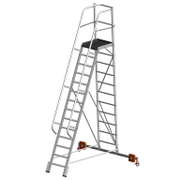 Стълба алуминиева Krause мобилна с платформа  1x14 бр., 150 кг, Vario Compact - product - 108 MIP 162