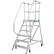 Стълба алуминиева Krause мобилна с платформа  1x6 бр., 150 кг, Stabilo Professional - product - 108 MIP 170