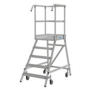 Стълба алуминиева Krause мобилна с платформа  1x5 бр., 150 кг, Stabilo Professional - product - 108 MIP 258