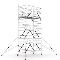 Скеле алуминиево Cagsan подвижно с колела  6.4 м, 2.4x1.2 м, 200 кг/м2, ProTUBE LN440_(240)