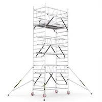 Скеле алуминиево Cagsan подвижно с колела  7.3 м, 2.4x1.2 м, 200 кг/м2, ProTUBE LN530_(240)