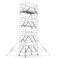 Скеле алуминиево Cagsan подвижно с колела  8.5 м, 2.4x1.2 м, 200 кг/м2, ProTUBE LN650_(240)	