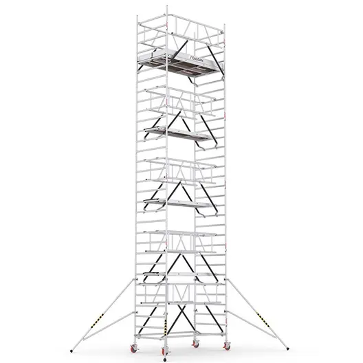 Скеле алуминиево Cagsan подвижно с колела  10.6 м, 2.4x1.2 м, 200 кг/м2, ProTUBE LN860_(240)