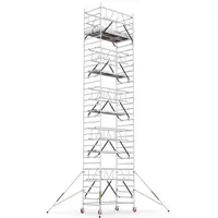 Скеле алуминиево Cagsan подвижно с колела  11.5 м, 2.4x1.2 м, 200 кг/м2, ProTUBE LN950_(240)