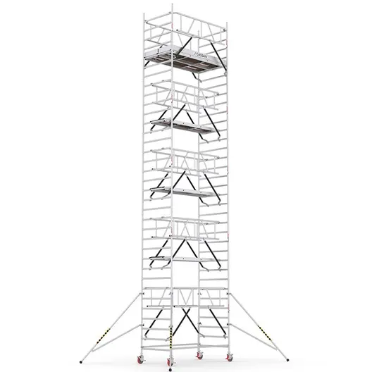 Скеле алуминиево Cagsan подвижно с колела  11.5 м, 2.4x1.2 м, 200 кг/м2, ProTUBE LN950_(240)