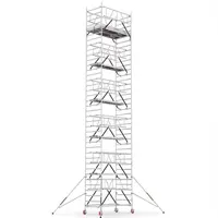 Скеле алуминиево Cagsan подвижно с колела  12.7 м, 2.4x1.2 м, 200 кг/м2, ProTUBE LN1070_(240)