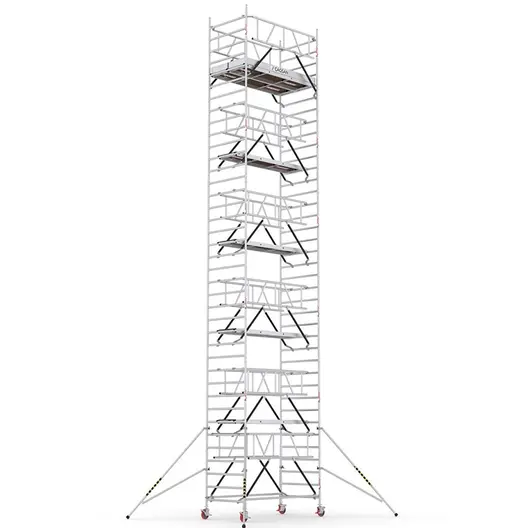 Скеле алуминиево Cagsan подвижно с колела  12.7 м, 2.4x1.2 м, 200 кг/м2, ProTUBE LN1070_(240)