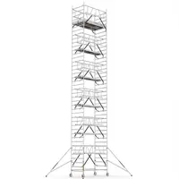 Скеле алуминиево Cagsan подвижно с колела  13.6 м, 2.4x1.2 м, 200 кг/м2, ProTUBE LN1160_(240)
