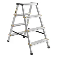 Стълба алуминиева Drabest двустранна домакинска  2x4 бр., 125 кг, 2.82 м, DD