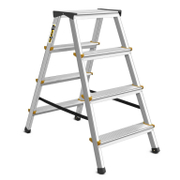 Стълба алуминиева Drabest двустранна домакинска  2x5 бр., 125 кг, 1.13 м, DD - product - 108 MIT 103