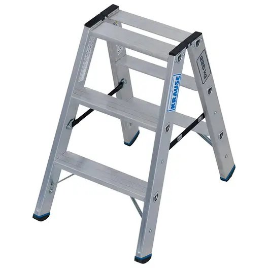 Стълба алуминиева Krause двустранна домакинска  2x3 бр., 225 кг, 2.25 м, Stabilo