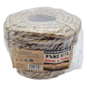 Въже текстилно Powercord от юта плетено декоративно ф 4 мм - product - 110 DMX 250