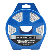 Въже синтетично Powercord от полипропилен плетено  ф 3 мм, 30 м, 70 кг, бяло - product - 110 KNK 269