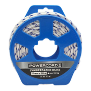 Въже синтетично Powercord от полипропилен плетено  ф 5 мм, 30 м, 160 кг, бяло - product - 110 KNK 274