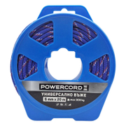 Въже синтетично Powercord от полипропилен плетено  ф 6 мм, 20 м, 300 кг, синьо - product - 110 KNK 275