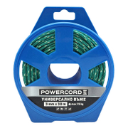 Въже синтетично Powercord от полипропилен плетено  ф 3 мм, 30 м, 70 кг, зелено - product - 110 KNK 271